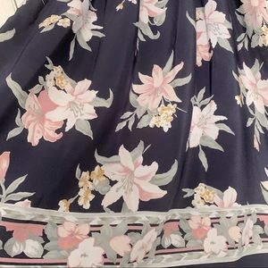 Vintage Long Floral Skirt